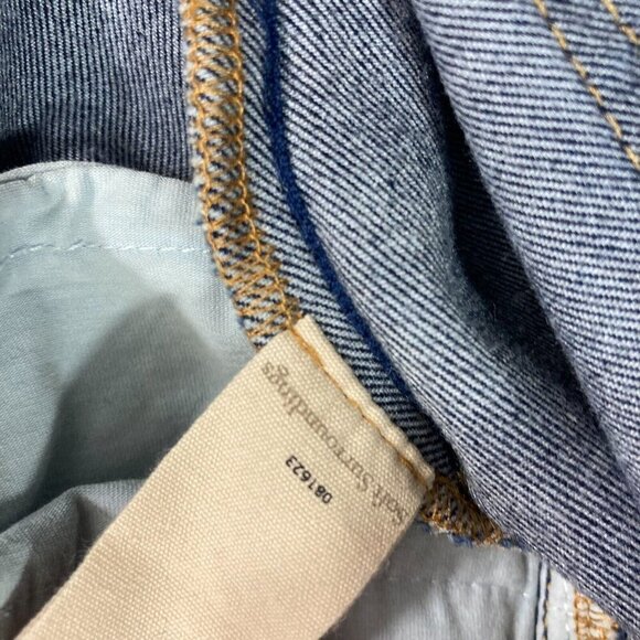 Soft Surroundings Ultimate Denim Flare Leg Jeans Size 14 Dark Wash Blue Stretch - Picture 6 of 16